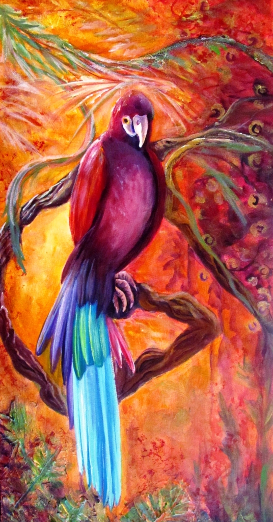 "Release" Panel 1 Tropical Parrot
